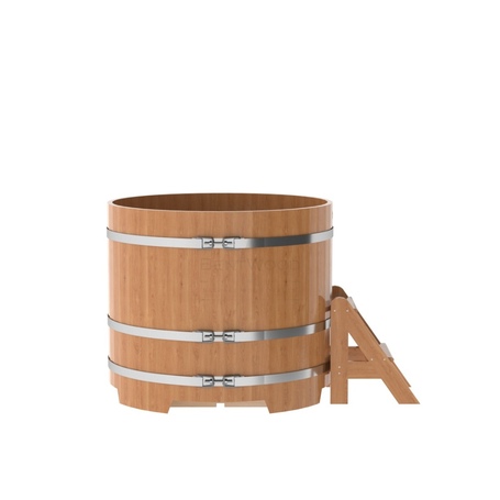 BentWood круглая из дуба (D=1,17 м.), h=1 м. Натуральная Премиум купель фото  фото - 3
