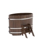 Купель BentWood овальная из дуба (0,80х1,42 м.), h=1 м. Мореная Премиум продажа в вашем городе фото - 1 BentWood овальная из дуба (0,80х1,42 м.), h=1 м. Мореная Премиум купель фото фото - 1